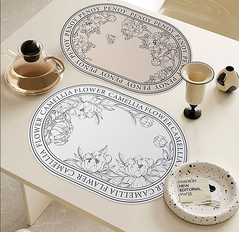 oval table mat